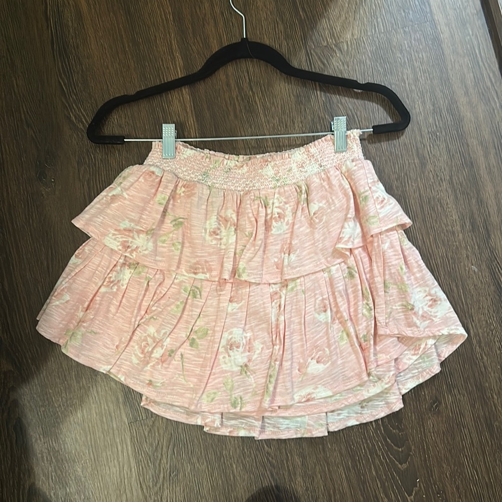 Loveshack fancy xs pink skirt